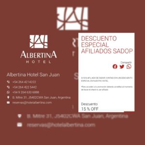 Lee más sobre el artículo Nuevos descuentos! Hotel Albertina